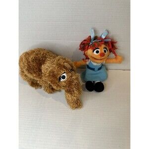 Chamki Sesame Street Fisher Price Orange Girl Plush Doll 10" HTF & snuffleupagus